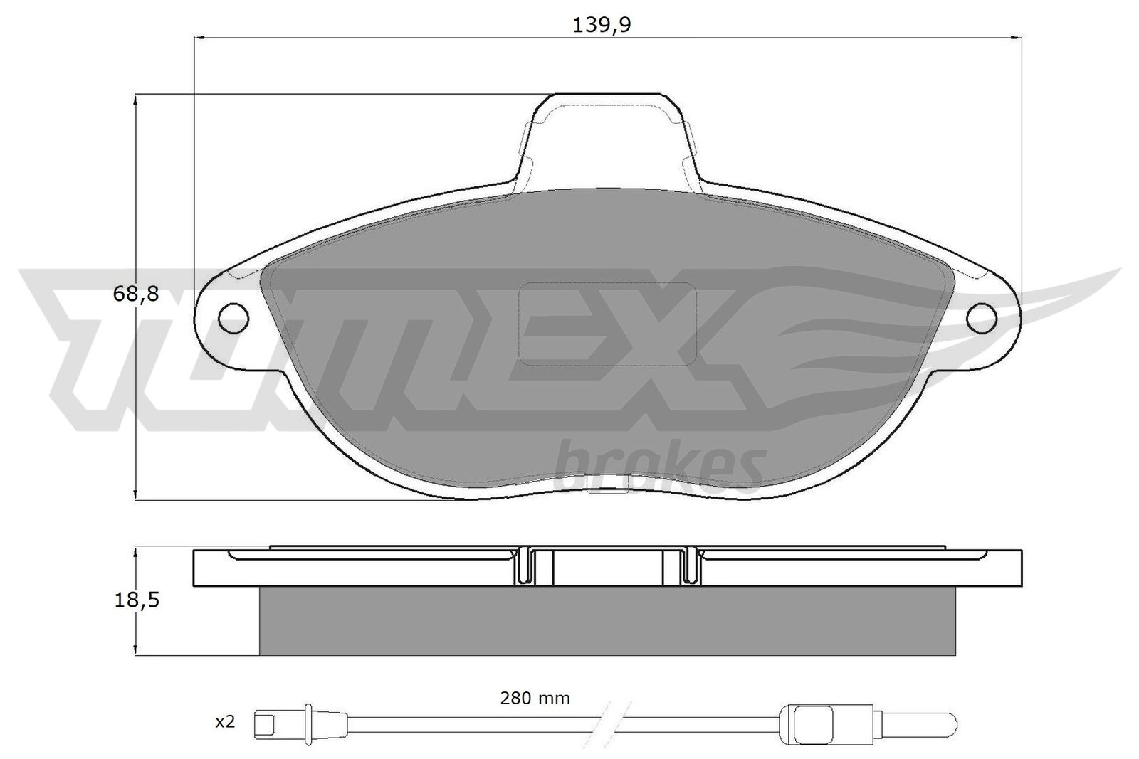 TOMEX Brakes TX 13-35 Sada...